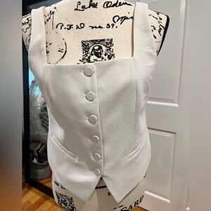 Joie Cream Buttoned Top